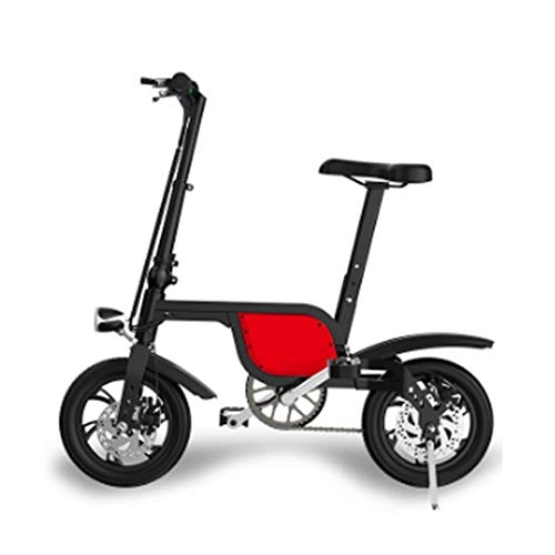 Vélos électriques : LILIJIA Vélos électriques Pliants Montagne en Plein Air pour Adultes, Vélo Ebike en Alliage D'aluminium 250w 36v / 6ah Batterie Au Lithium-ION Grande Capacité VTT / Commute Ebike, Rouge