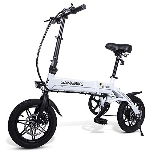 Vélos électriques : Lixada Moteur électrique de Scooter 250W de vélo électrique E-Bike de Bicyclette électrique Se Pliant électrique de 14 Pouces