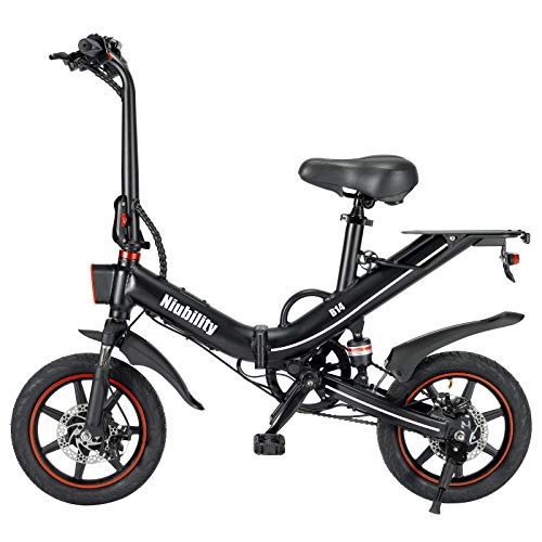 Vélos électriques : Lixada Vélo Électrique Pliant de 14 Pouces avec Contrôle d'Application avec Assistance Électrique E Bike Max. 100 Km de Portée pour Aller Au Travail Autonomie Maximale de 65 Km