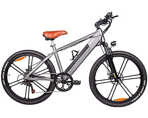 Vélos électriques : LJ Vlo lectrique adulte en alliage de magnsium de 26 pouces, avec batterie au lithium amovible de 48V 10Ah, freins disque hydrauliques pour vlo de montagne de moto 350W