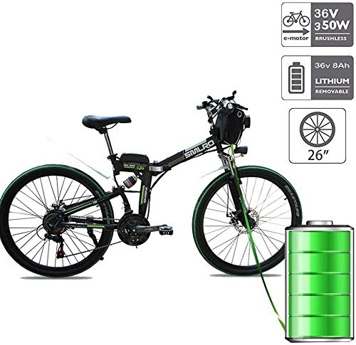 Vélos électriques : Macro 2020 e-vélo Pliable vélo électrique, vélo électrique 36V, 8AH / 10AH / 15AH VTT de la Batterie au Lithium, avec 350W Moteur sans balais et la Vitesse 21, 36V 350W15AH