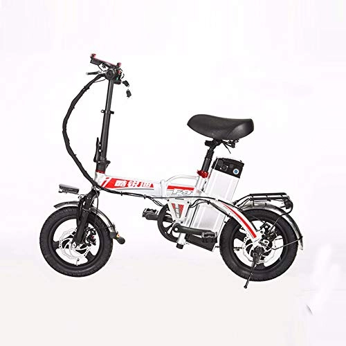 Vélos électriques : MDDC Voiture électrique Pliable, vélo électrique Montagne vélo électrique Batterie au Lithium Batterie Voiture électrique adaptée aux Adultes Voyage épicerie 48v27a
