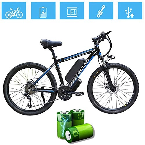 Vélos électriques : MJLXY Vélo de Montagne Électrique, 48V / 10Ah Lithium-ION Batterie Amovible Alliage D'aluminium Pédale pour L'extérieur Cyclisme Voyage Faire des Exercices, C