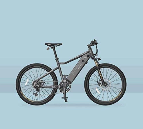 Vélos électriques : MJY Vélo de montagne électrique adulte, vélos de neige à 7 vitesses 250W, avec compteur étanche Hd Lcd / vélo électrique à batterie au lithium 48V 10Ah, roues de 26 pouces 5-29, Gris