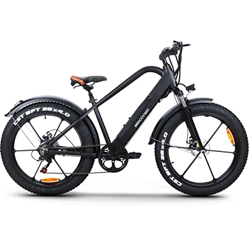 Vélos électriques : MoovWay VTT électrique à Roues Larges 26' 250W FATWHEEL - Noir