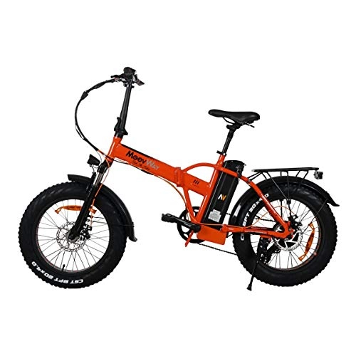 Vélos électriques : MoovWay Vélo Assistance électrique Pliable 20'' 250W FATBIKE V2 - Orange
