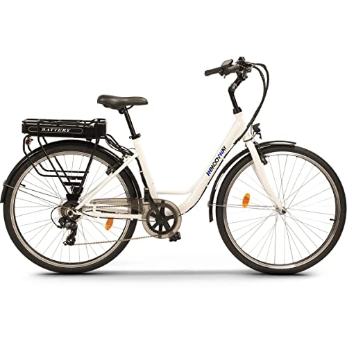 Vélos électriques : MoovWay Vélo hollandais à Assistance électrique 28' 250W E-Street - Beige