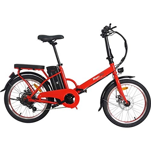 Vélos électriques : MoovWay Vélo à Assistance électrique Pliable 20' 250W Urban - Rouge