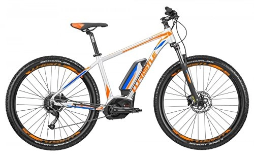 Vélos électriques : Mountain Bike électrique emtb avec Cadence assistée B-Ware Whistle cX 500, 9 vitesses, couleur gris Ultralight – Orange, Taille S (155 – 170 cm)