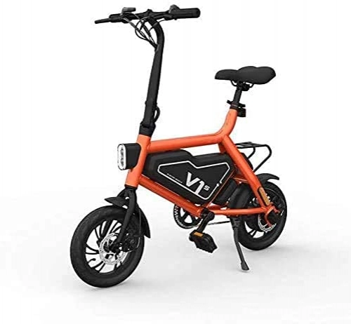 Vélos électriques : N&I Vélo électrique 12" et vélo pour adultes et enfants avec batterie au lithium 36 V 7, 8 Ah et batterie 250 W Brushless Moteur orange White