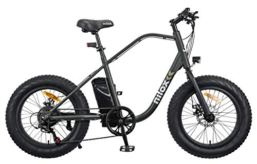 Vélos électriques : Nilox eBike J3 - Vélo Mixte Adulte - Camouflage Vert - Taille M