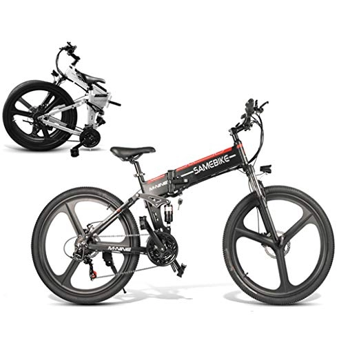 Vélos électriques : No branded Vélo Electrique Pliant 26" E-Bike VTT 48V 350W Batterie au Lithium avec moyeu Shimano 21 Vitesses Frein à Disque Vitesse jusqu'à 25 km / h Homme Femme