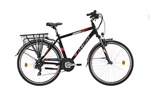 Vélos électriques : Nouveau modèle Atala 2021 vélo de randonnée, avant électrique E-Bike E-Run FS 6.1, noir / rouge, batterie 360, taille M 49