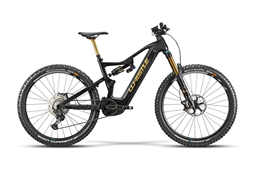 Vélos électriques : Nouvelle E-BIKE 2022 MTB FULL CARBON 2022 WHISTLE B-RUSH C9.2 12 V mesure 40 coloris noir / doré