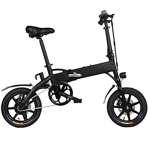 Vélos électriques : NXXML Mini-Scooter lectrique Pliant de Bicyclette de Batterie au Lithium, Portable rglable lger et sr de 7.8Ah pour Le vlo, Noir