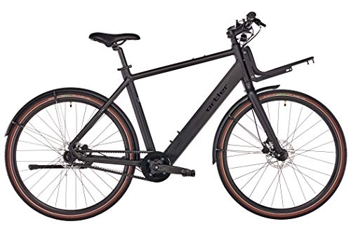 Vélos électriques : Ortler EC700 Vélo électrique urbain pour homme Noir 2018, Homme, Mat / noir, 52cm