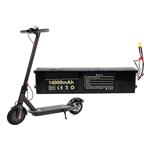 Vélos électriques : OXEXE Batterie De Scooter Électrique 36V M365, Batterie Au Lithium Rechargeable 12Ah 14Ah 20Ah 18650, avec XT30+JM, pour Vélos De Scooter Électrique Modifiés 250W-500W M365, 14Ah