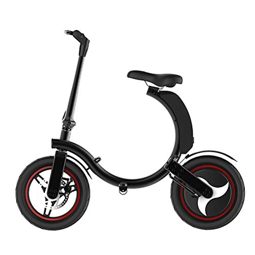 Vélos électriques : PNAYK Électrique Pliant vélo électrique vélo 14 Pouces Neige vélo électrique Amovible au Lithium-ION Rechargeable 350W Urban Commuter Ebike pour Adultes, Endurance18KM