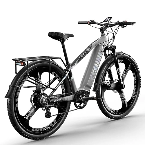 Vélos électriques : PRASHANT CM-520 Vélo électrique, VTT électrique 29 ''pour Homme Adulte, Tout-Terrain Mountainbike avec Batterie 48v 14ah (Gris)