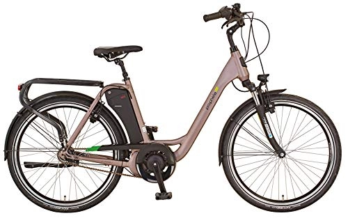 Vélos électriques : Prophete Geniesser 20.EMC.10 City E-Bike 26" Aeg Ecodrive C Vélo électrique Femme, Gris