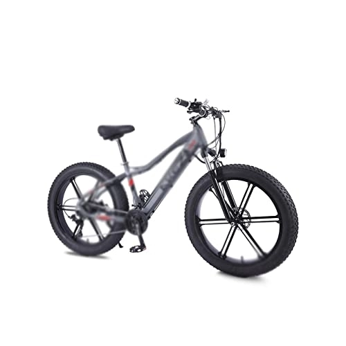 Vélos électriques : QYTEC ddzxc Vélo électrique pour adulte Vélo électrique de plage Gros pneu Batterie cachée Moteur sans balais Vitesse (Taille : Large-48 V)