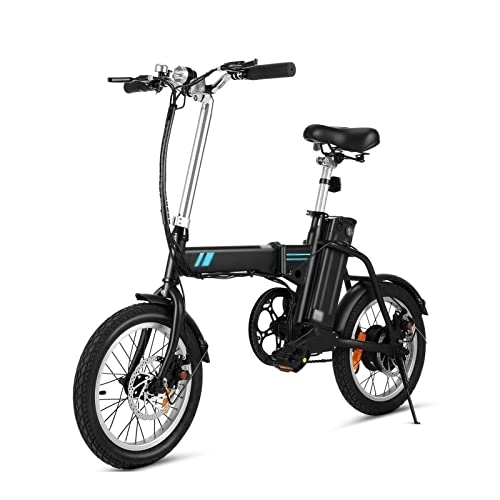 Vélos électriques : QYTEC zxc Vélo électrique pour homme Fat Bike Vélo électrique de plage VTT vélo de neige vélo électrique pliable vélo hybride (couleur : noir)