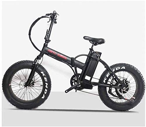 Vélos électriques : RDJM VTT Electrique Vélos électriques Rapides for Adultes 20 Pouces Neige vélo électrique 48V500W Moteur LCD vélo électrique Neige pneus randonnée à vélo Batterie au Lithium Ebike
