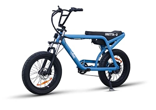 Vélos électriques : Retro Fat EBIKE IRETTA-2 750 W (bleu)