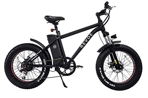 Vélos électriques : REVOE Fat Velo Electrique 20' Mixte Adulte, Noir, unique