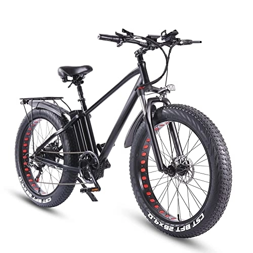 Vélos électriques : ride66 KS26 Vélo VTT 48 V 20 Ah avec grande capacité 26" Fat Tire