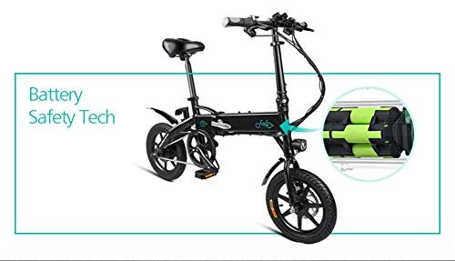 Vélos électriques : Rlorie Vlo Electrique Pliant 14" E-Bike VTT Pliant 36V 250W Moteur brushless 7.8Ah / 10.4Ah Batterie au Lithium de Grande Capacit Ville lger Vlo vividly Landmark