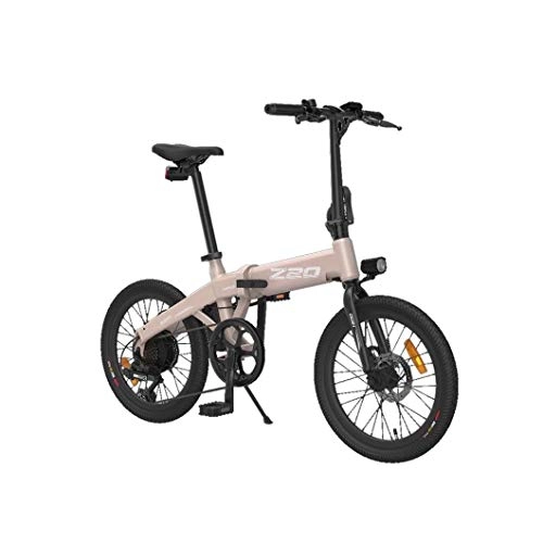 Vélos électriques : SBLIN Électrique pliant vélo for adulte, 20 pouces pneus jusqu'à 80 km, Grand amovible Capacité de la batterie, 250W moteur à courant continu, Shimano 6 vitesses intelligent Affichage double disque Br