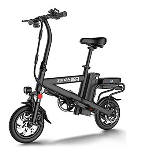 Vélos électriques : Scooter lectrique Pliant vlo lectrique -250w Moteur / 20km / H / 3 de Travail Mode City Bicycle, adapt aux Adultes, Noir