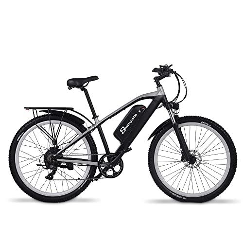 Vélos électriques : Shengmilo M90 Vélo électrique de VTT 29" pour trajets 48 V 17 Ah batterie lithium-ion pour homme tout terrain vélo électrique