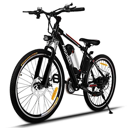 Vélos électriques : SHIJING Puissant vélo électrique VTT 26 Pouces 250W ebike 21 Vitesse Voiture électrique City Road électrique Vélo de Montagne pour Les Hommes EU / UK