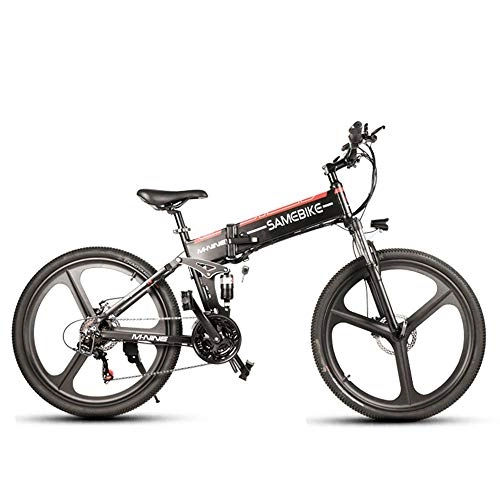 Vélos électriques : SMAA 26 « » Adultes vélo électrique / électrique VTT, vélo électrique avec 20mph Grande capacité 48V10A 350W Batterie au Lithium et Chargeur de Batterie, Professional 21 Gears Vitesse
