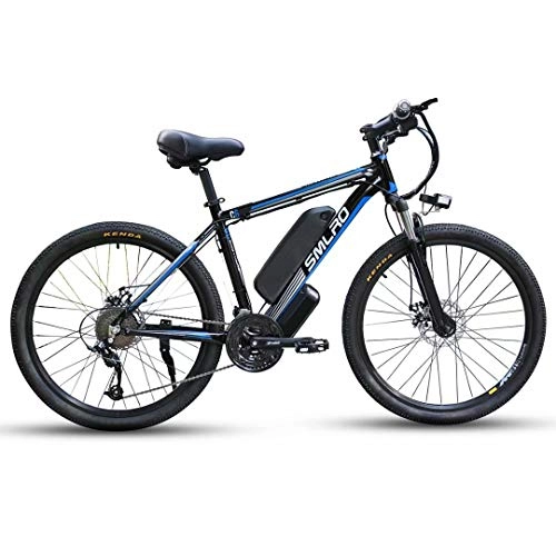 Vélos électriques : SMLRO VéLo Electrique 26" E-Bike VTT 1000W 48V 18AH Batterie Lithium-ION à Grande Capacité VéLo De Montagne éLectrique pour Adulte Femme / Homme