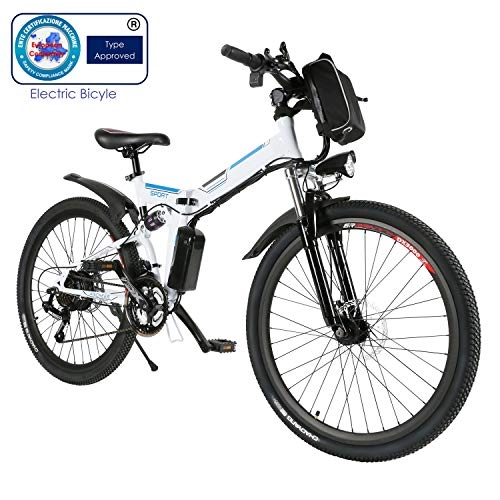 Vélos électriques : Speedrid Vélo de Montagne Pliable pour vélo électrique, 26 pneus Vélo électrique pour vélo Ebike avec Moteur sans Balai de 250 W et Batterie au Lithium 36V 8Ah Shimano 21 Vitesses