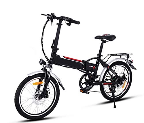Vélos électriques : SummerRio VTT Electrique Pliable Adulte 250 W à 7 Vitesses, Vélo Electrique Pliant E-Bike Vélo de Montagne Electrique Femme Homme 20 Pouces - Batterie au Li-ION 36V - Max 35 km / h (EU Stock) (Noir)