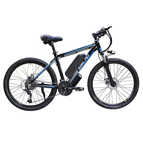 Vélos électriques : SXZZ Vélo Électrique, E-Bike Montagne 26 '' avec Lumière LED, Vélo Électrique 21 Vitesses avec Batterie Amovible Au Lithium-ION De Grande Capacité, pour Hommes Femmes Vélo, B