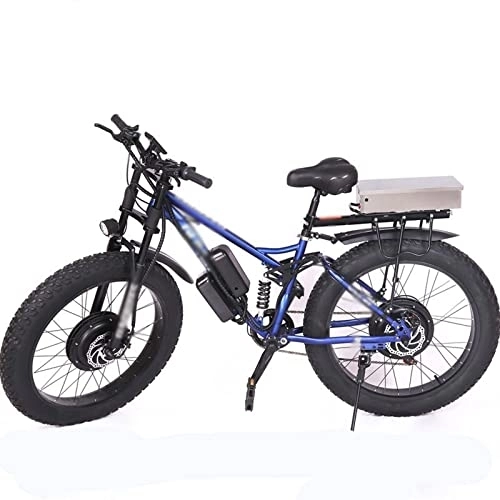 Vélos électriques : TABKER Vélo électrique Electric Bicycle Front and Rear Double Drive bicycleoutdoor Mountain Bike