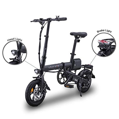 Vélos électriques : Ti-Fa Velo lectrique Pliant Ebike, 25 km / h vlo lectrique 350W avec pdale Pliante pour Assistance Velo Electrique Pliant lger et tanche Capacit de Charge 100 kg