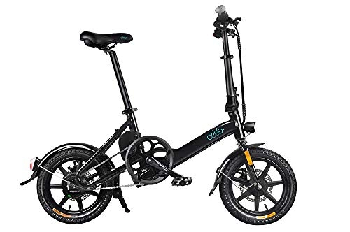 Vélos électriques : Topxingch Adulte Vélo électrique Pliable 3 Vélos Moteur 250W Phare LED 36V 7.8Ah Guidon Pliable Assise Confortable Pneus Antidérapants (Noir)