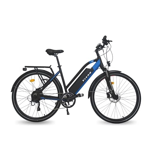 Vélos électriques : URBANBIKER vélo électrique VTC VIENA (Bleu 26"), Batterie Lithium-ION Cellules Samsung 840Wh (48V et 17, 5Ah), Moteur 350W, 26 Pouces, Freins hydrauliques