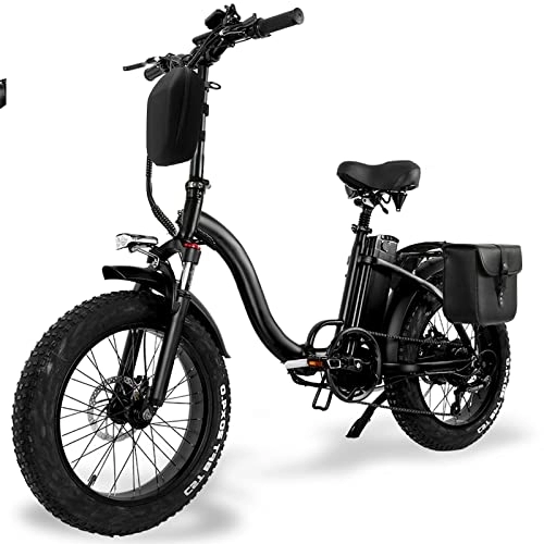 Vélos électriques : Velo Electrique Gros Pneu 20"* 4" avec Batterie 48V 15Ah, Vélo De Montagne De Ville Longue Portée, Velo Electrique Homme et Femme