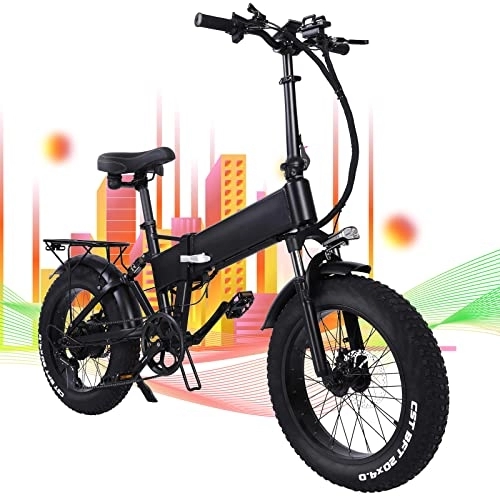 Vélos électriques : Velo Electrique Pliable RX20 Fat Bike Electrique Gros Pneu 20"* 4", Batterie 48V / 15Ah, Vélo de Montagne de Ville Longue Autonomie 40-101km, Velo Electrique Homme Femme…
