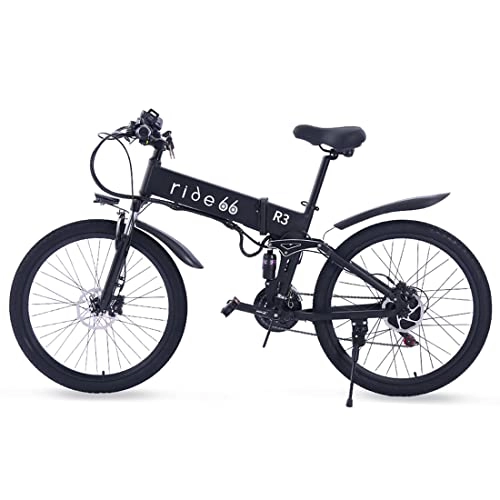 Vélos électriques : Velo Electrique VTT Bike 26 Pouces Pliant Batterie Ebike pour Homme Femme