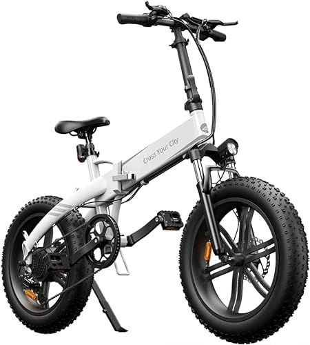 Vélos électriques : Velo Electrique, Vélo De Montagne Électrique Pliant, 20"*4" Fat Tire VTT électrique 36V 10.4Ah Batterie Amovible, Écran LCD, 7 Vitesses