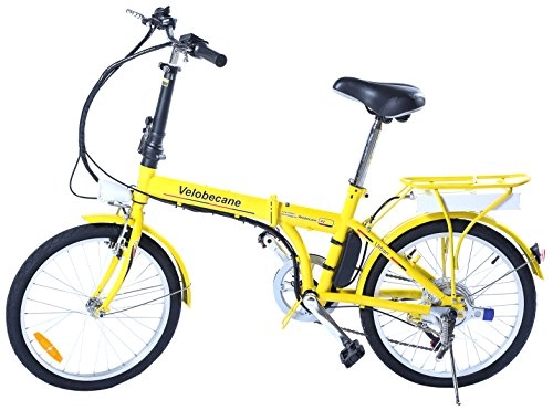 Vélos électriques : Velobecane Urban Vlo lectrique Jaune 66 x 37 x 84