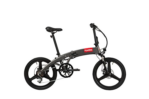 Vélos électriques : Vlo compact et pliable E-Bike, vlo lectrique, distance maximale de 75 km et vitesse maximale de 25km / h, gris